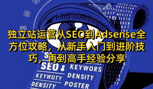 独立站运营从SEO到Adsense全方位攻略，从新手入门到进阶技巧，再到高手经验分享-艾客创业网