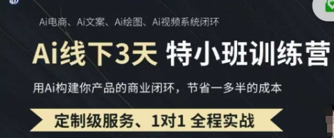 AI实操培训第20-21期线下，0基础保姆级教程，3月最新整理，企业获客、降本增效、打造超级个体-艾客创业网