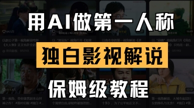 用AI做第一人称独白影视解说，手把手教学，保姆级教程-艾客创业网