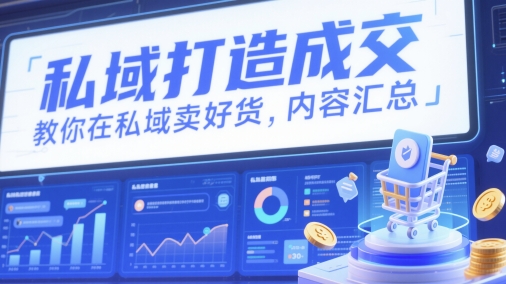 私域打造成交，教你在私域卖好货，内容汇总-艾客创业网