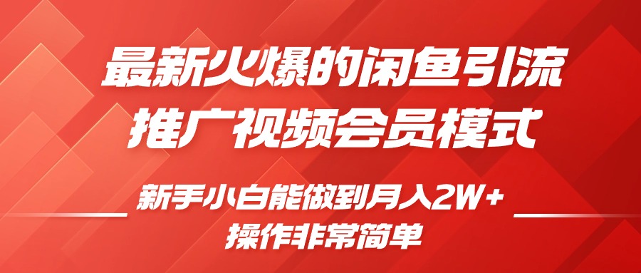 闲鱼引流推广影视会员，0成本就可以操作，新手小白月入过W+【揭秘】-艾客创业网