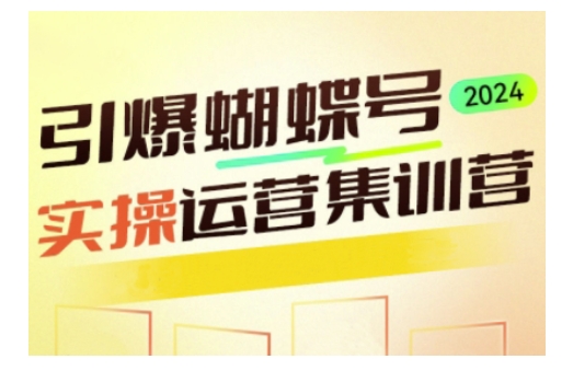 引爆蝴蝶号实操运营，助力你深度掌握蝴蝶号运营，实现高效实操，开启流量变现之路-艾客创业网