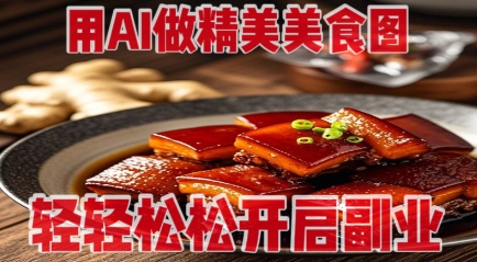 用AI做精美美食图，无需专业设备拍摄，轻轻松松开启副业-艾客创业网