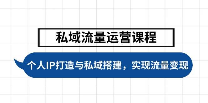 私域流量运营课程，个人IP打造与私域搭建，助力学员实现流量变现-艾客创业网