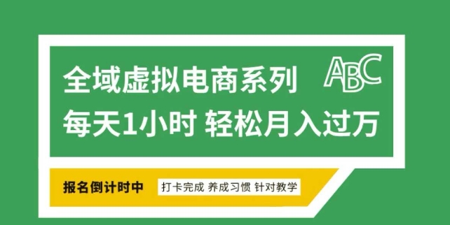 全域虚拟电商变现系列，通过平台出售虚拟电商产品从而获利-艾客创业网