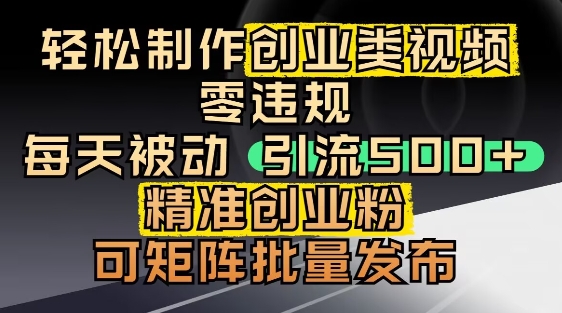 抖音引流创业粉，几分钟一个视频，非常暴力，小白直接可上手操作-艾客创业网