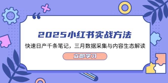 2025小红书实战方法，快速日产千条笔记，三月数据采集与内容生态解读-艾客创业网