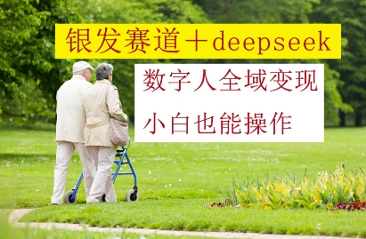 银发赛道+deepseek数字人全域变现，小白也能操作-艾客创业网