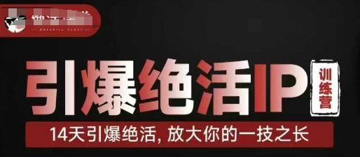 引爆绝活IP训练营，14天引爆绝活，放大你的一技之长-艾客创业网