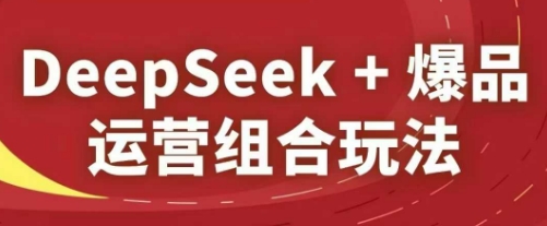 DeepSeek+爆品运营组合玩法，2025淘系精品课-艾客创业网