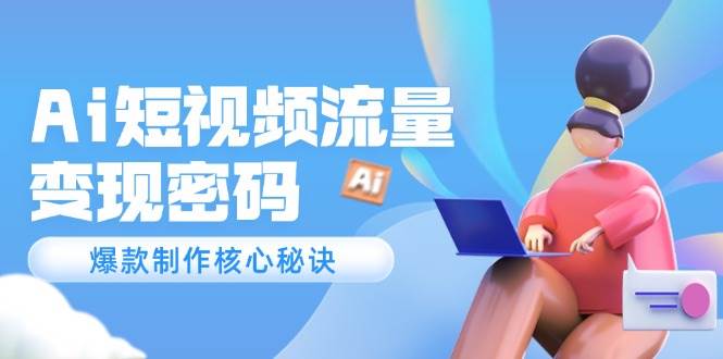 Ai短视频流量密码，爆款制作核心秘诀，120万案例深度解析-艾客创业网