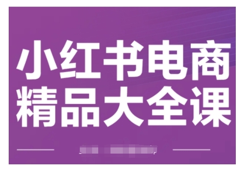 小红书电商精品大全课，快速掌握小红书运营技巧，实现精准引流与爆单目标，轻松玩转小红书电商(更新2月)-艾客创业网
