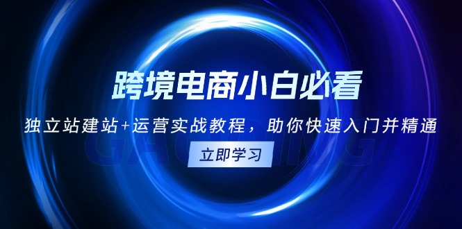 跨境电商小白必看！独立站建站+运营实战教程，助你快速入门并精通-艾客创业网