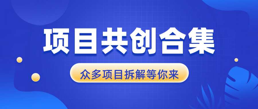 项目共创合集，从0-1全过程拆解，让你迅速找到适合自已的项目-艾客创业网