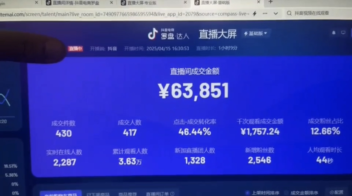 抖音破价直播，靠不露脸读稿子， 日入多张，100%起号-艾客创业网
