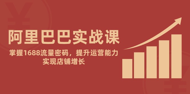 阿里巴巴实战课：掌握1688流量密码，提升运营能力，实现店铺增长-艾客创业网