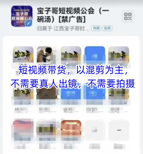 宝子哥头部团队短视频带货，以混剪为主，不需要真人出镜，不需要拍摄【更新】-艾客创业网